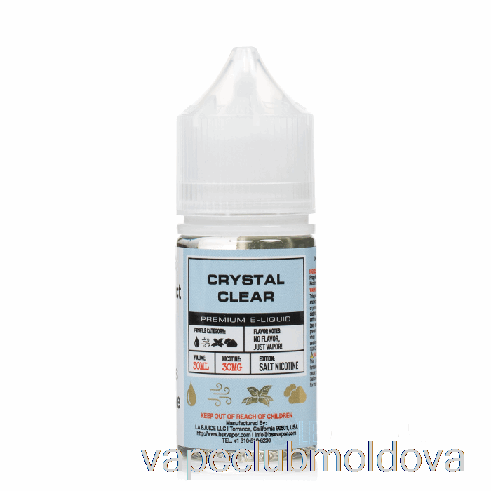 Vape Mod Crystal Clear - Seria De Săruri Bsx - 30ml 50mg